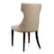 Manhattan Comfort Reine Faux Leather Dining Chair (Set of Two) in Cream and Walnut DC007-CR - alternate 5